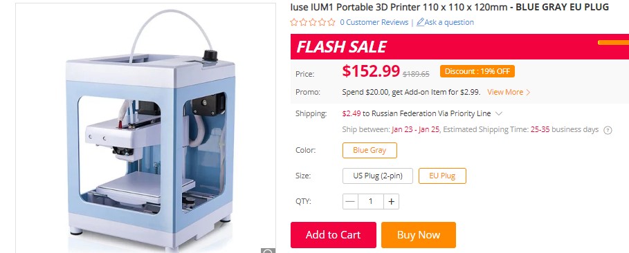Быстрый старт в 3D печати: бюджетные принтеры для начинающих или технологии в массы - 3