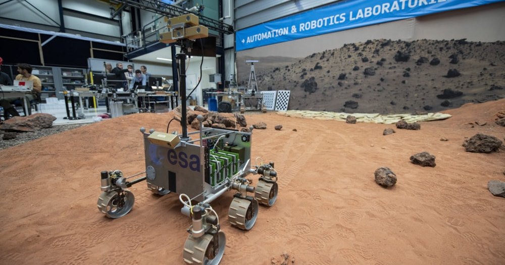 Прототип ровера ExoMars испытали в условиях, приближенных к марсианским