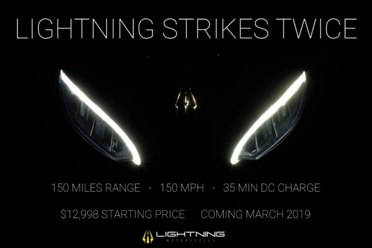Электромотоцикл Lightning Strike с ценой $13 000 развивает скорость 241 км/ч