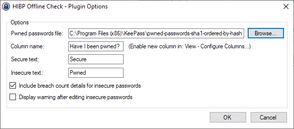Интеграция проверок пароля в KeePass по базе данных утечек - 1 Интеграция проверок пароля в KeePass по базе данных утечек - 1