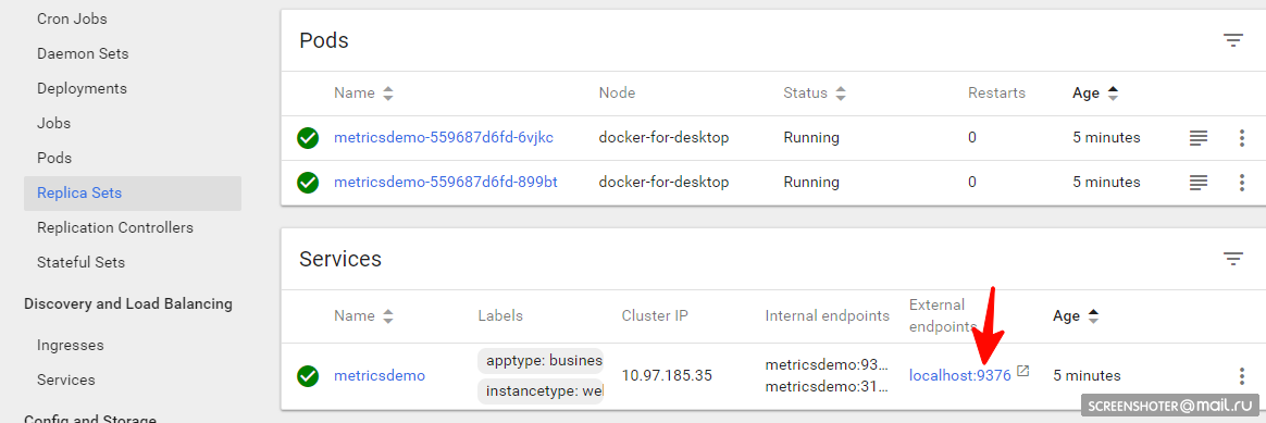 Пробую .NET Core + Kubernetes + appmetrics + prometheus + grafana + jobs + health checks - 8