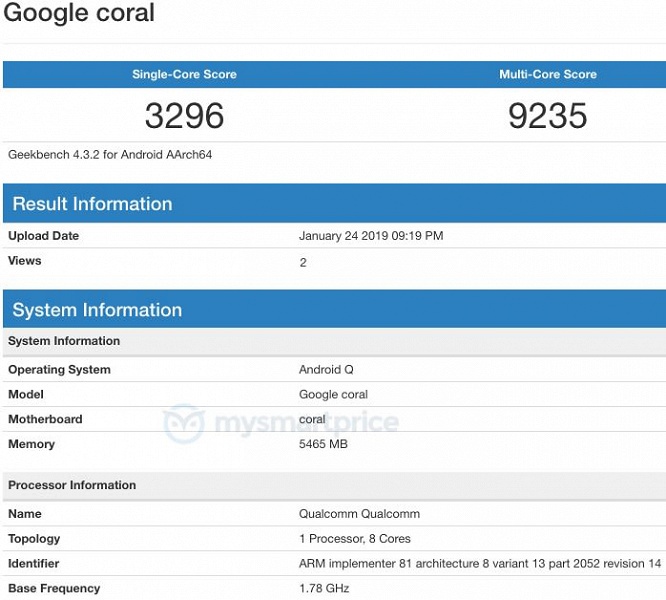 Google Coral – первое в мире устройство с Android Q и SoC Snapdragon 855