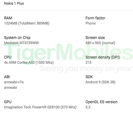 Nokia 1 Plus: первая информация о новом самом доступном смартфоне HMD Global