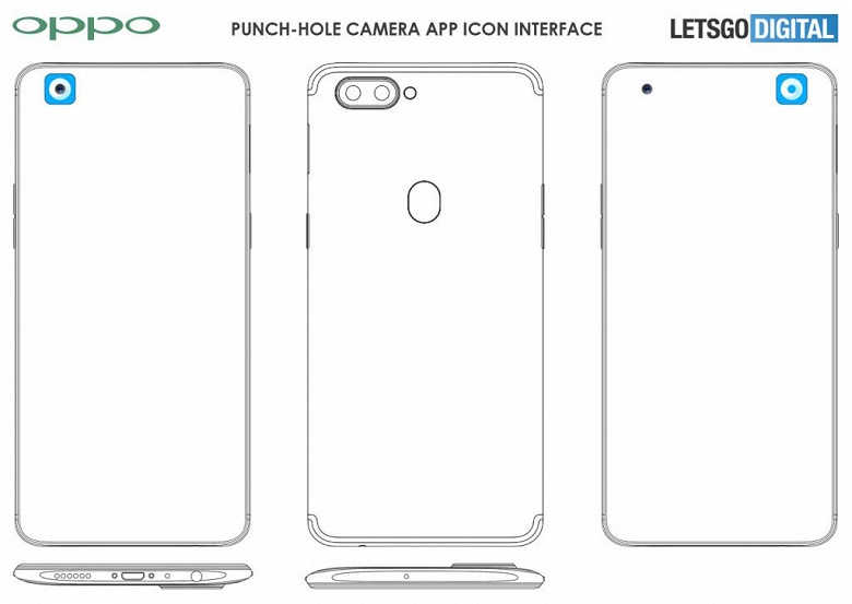 Oppo предложила оригинальную идет маскировки камеры, врезанной в экран - 2 Oppo предложила оригинальную идет маскировки камеры, врезанной в экран