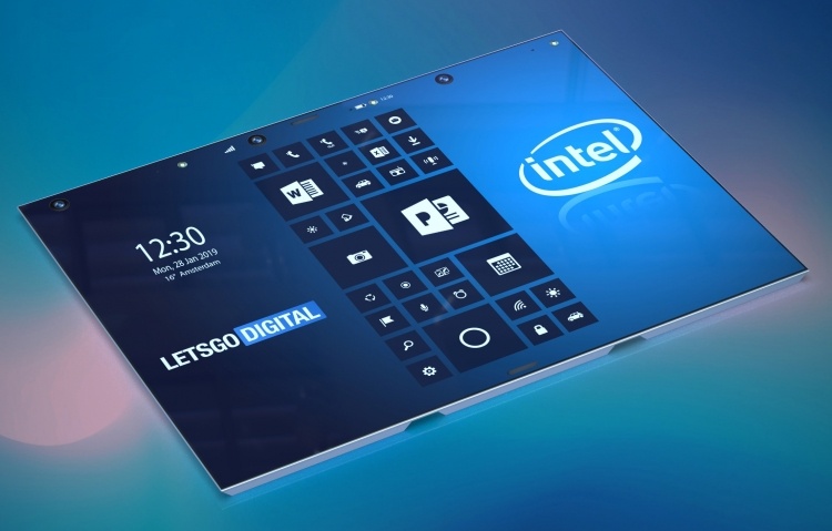 Intel работает над складным смартфоном-планшетом