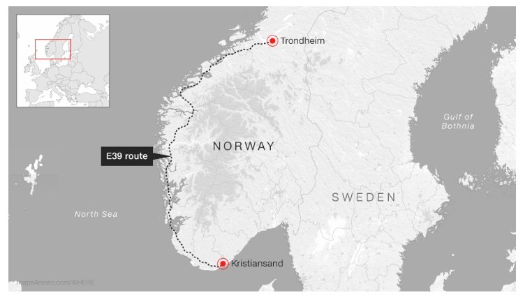 Норвегия рассматривает возможность постройки подводных плавучих туннелей - 1 Норвегия рассматривает возможность постройки подводных плавучих туннелей