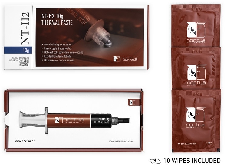 Noctua представила новую высококлассную термопасту NT-H2