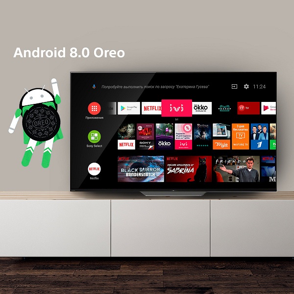 Sony начала обновлять до Android 8.0 Oreo умные телевизоры BRAVIA в России