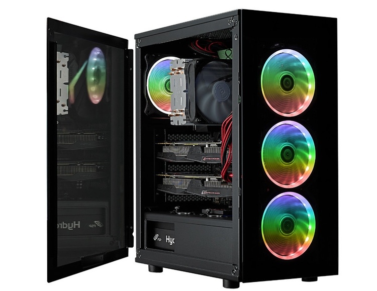 ПК-корпус FSP CMT340: закалённое стекло и вентиляторы с RGB-подсветкой