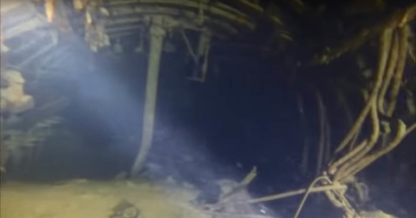 Как выглядит изнутри затопленная век назад субмарина