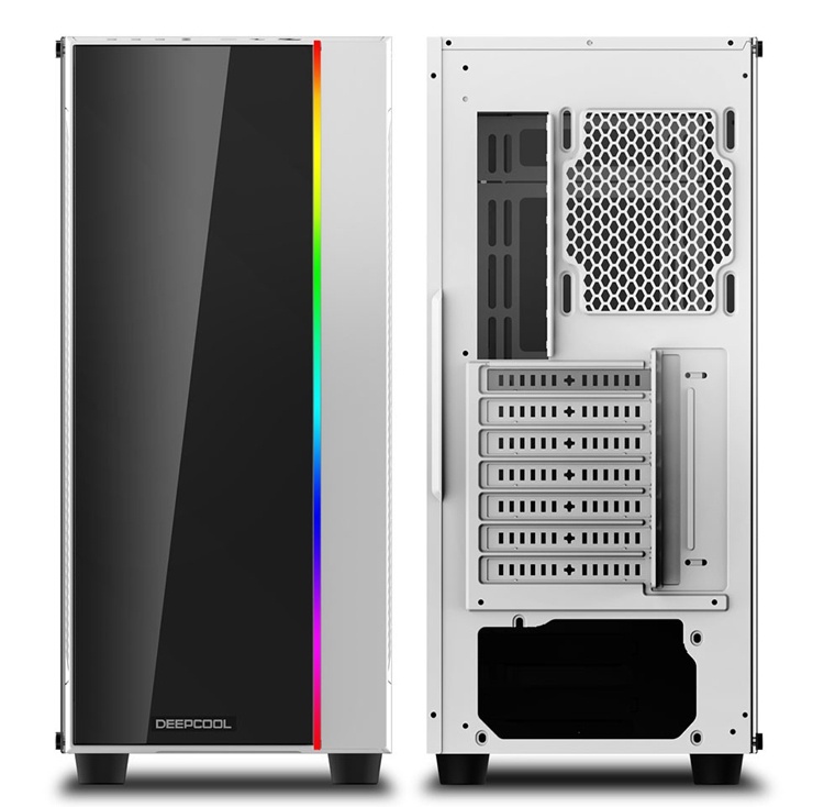 Корпус DeepCool Matrexx 55 ADD-RGB WH выполнен в белом цвете