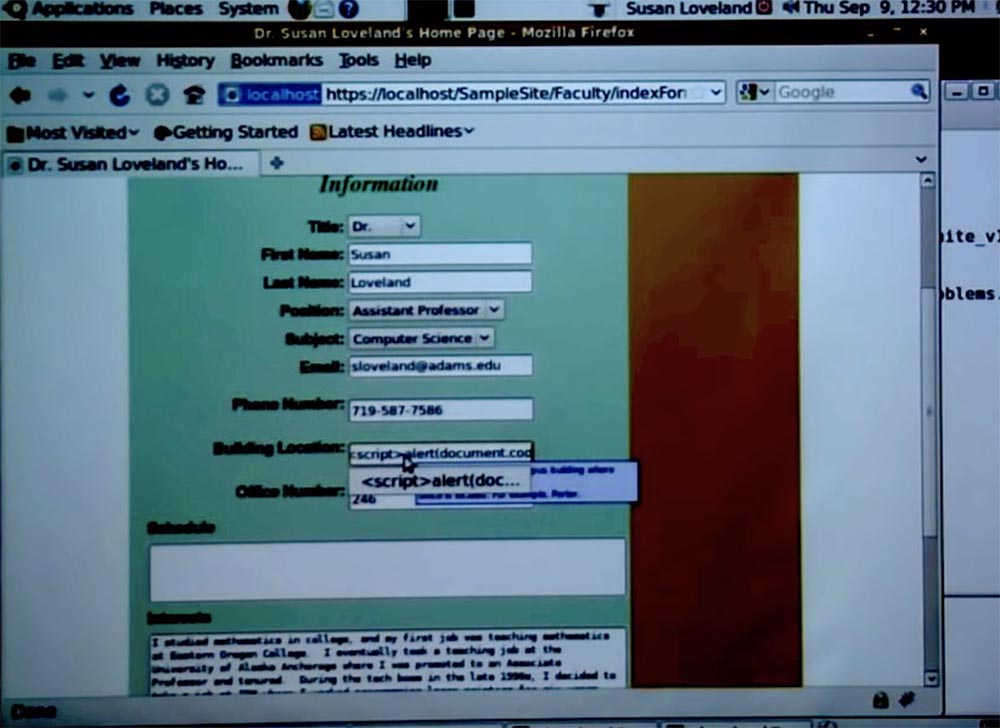 Государственный университет Адамс. Как взламывать веб-сайты. Часть 2 - 6 Государственный университет Адамс. Как взламывать веб-сайты. Часть 2 - 6