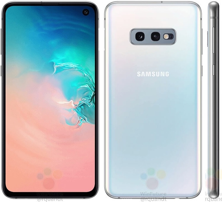 Утечка официальных рендеров Galaxy S10E, самого доступного флагмана Samsung