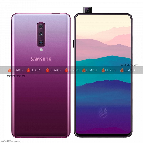 Необычный смартфон Samsung Galaxy A90 с выдвижной камерой показан на первых изображениях