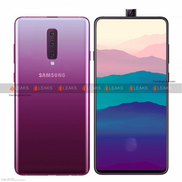 Необычный смартфон Samsung Galaxy A90 с выдвижной камерой показан на первых изображениях