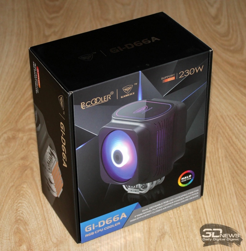 Новая статья: Обзор и тестирование кулера PCCooler GI-D66A HALO RGB