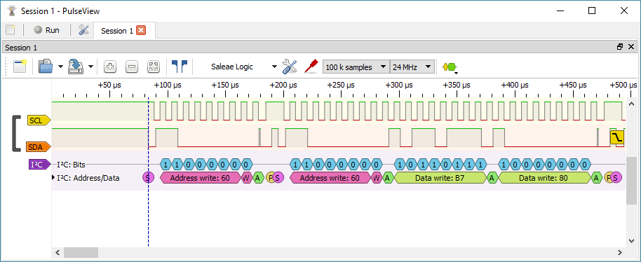 Радиолюбительские измерения: анализ сигналов шины I2C - 10 Радиолюбительские измерения: анализ сигналов шины I2C - 10