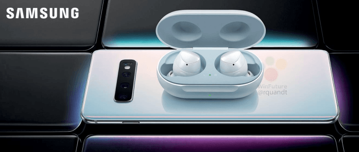 Беспроводные наушники Samsung Galaxy Buds заряжаются без проводов от Galaxy S10+