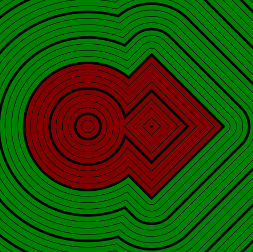 Комбинирование Signed Distance Fields в 2D - 2