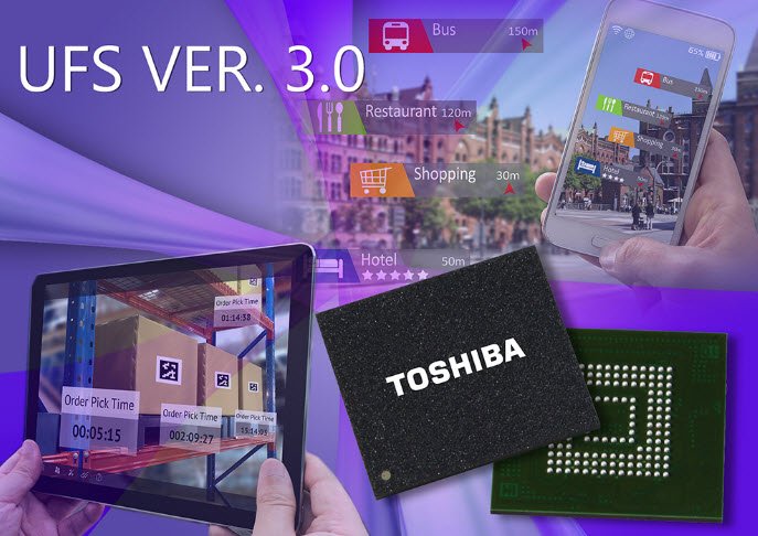 Toshiba представила флэш-память стандарта UFS 3.0