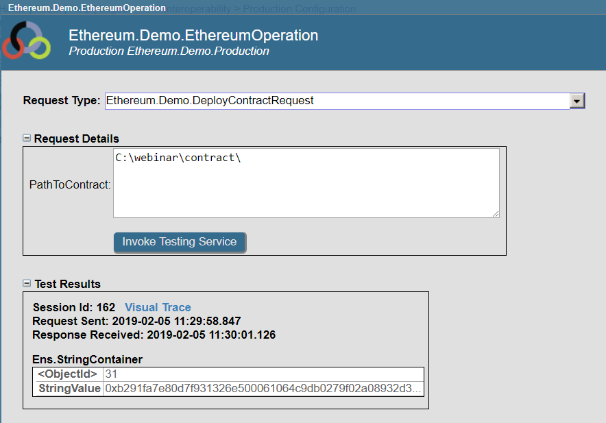 Адаптер для работы с блокчейн Ethereum для платформы данных InterSystems IRIS - 3