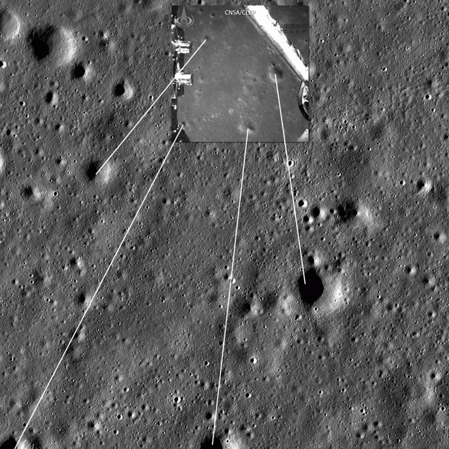 Лунный орбитальный зонд NASA сделал первые снимки Китайской станции «Чанъэ-4» — два пикселя света - 4 Лунный орбитальный зонд NASA сделал первые снимки Китайской станции «Чанъэ-4» — два пикселя света - 4