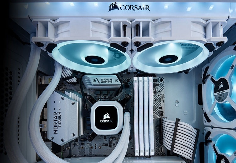 Corsair Hydro Series H100i Platinum SE: необслуживаемая СЖО белого цвета