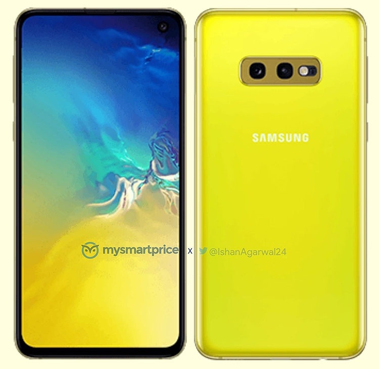 Фото: Galaxy S10e в ярко-жёлтом исполнении и некоторые подробности о серии