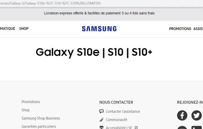 Французское отделение Samsung подтвердило названия всех моделей линейки Galaxy S10