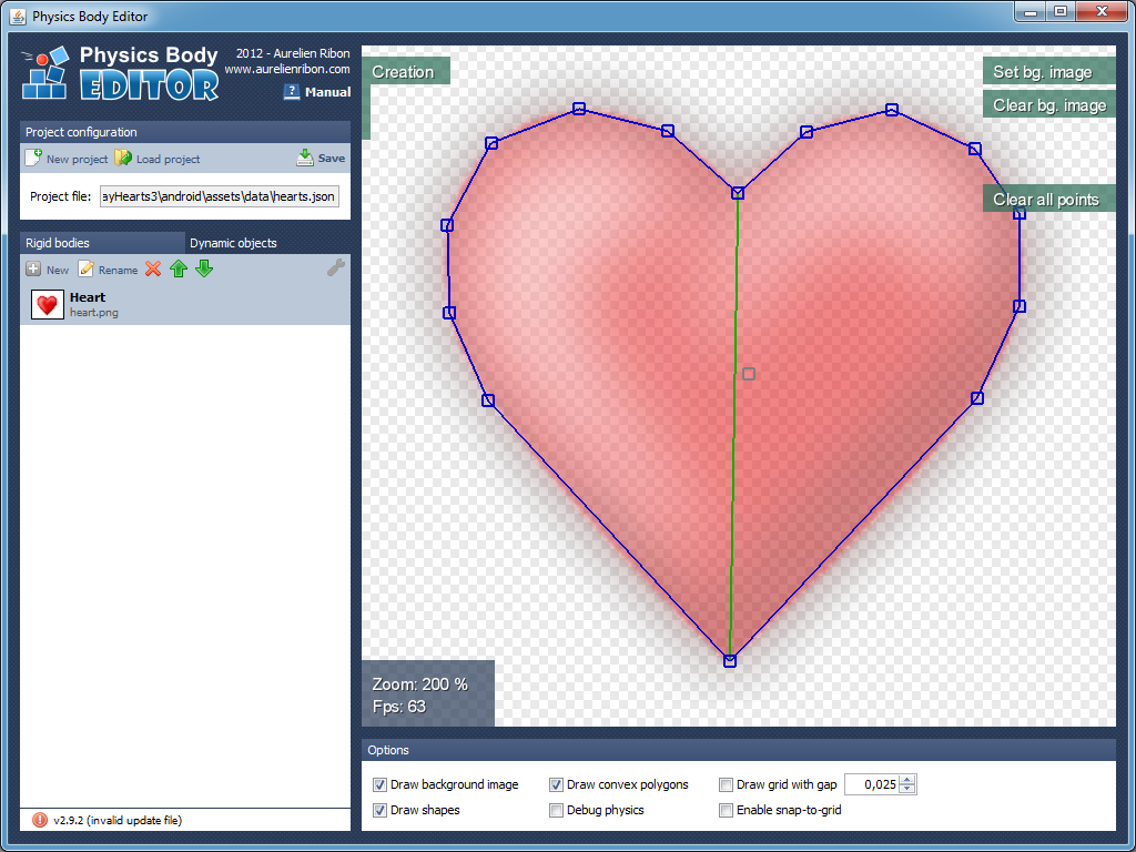 Physics Body Editor