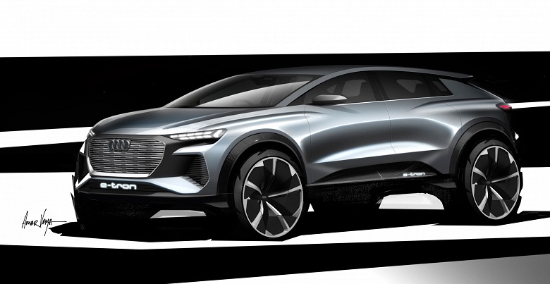 Галерея дня: концептуальный электромобиль Audi Q4 e-tron - 2 Галерея дня: концептуальный электромобиль Audi Q4 e-tron