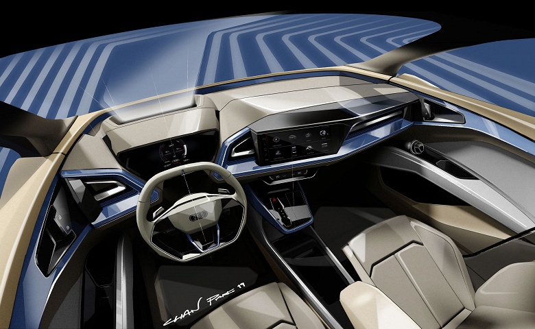 Галерея дня: концептуальный электромобиль Audi Q4 e-tron - 3 Галерея дня: концептуальный электромобиль Audi Q4 e-tron