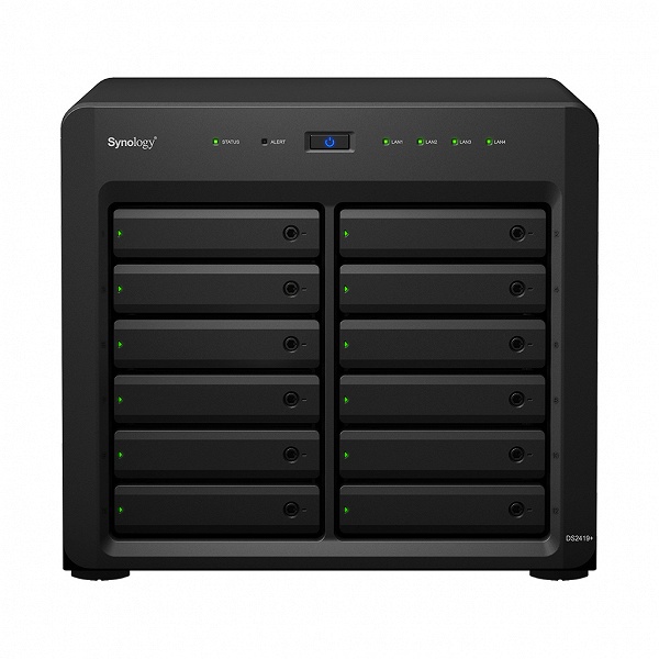 Офисный NAS-сервер Synology DiskStation DS2419+ располагает 12 отсеками для накопителей - 1 Офисный NAS-сервер Synology DiskStation DS2419+ располагает 12 отсеками для накопителей