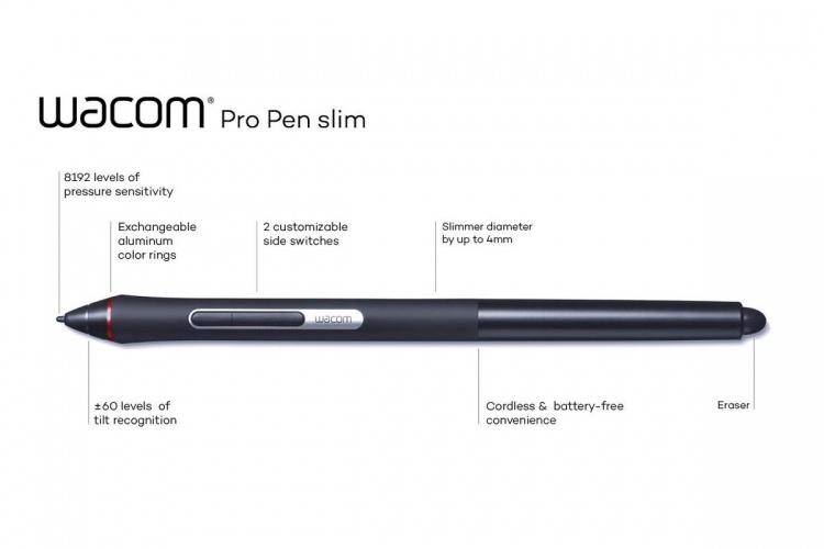 Wacom начала выпуск тонкого цифрового пера Pro Pen slim