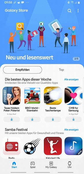 &laquo;Галактический магазин&raquo;: Samsung обновила свой магазин приложений и игр, дав ему новый интерфейс и новое имя