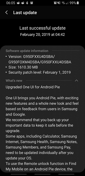 Финальная версия Android 9.0 Pie вышла для Samsung Galaxy S8 и Galaxy S8+ - 2 Финальная версия Android 9.0 Pie вышла для Samsung Galaxy S8 и Galaxy S8+