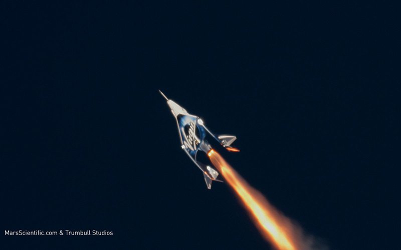 Космоплан VSS Unity совершил первый полет с пассажиром на борту