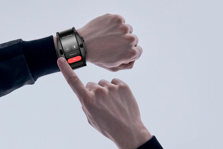 Самый странный &laquo;смартфон&raquo;. Nubia Alpha с гибким экраном надевается на руку как браслет и может делать селфи