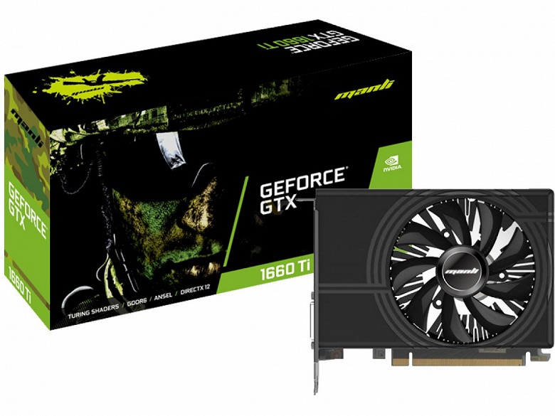 Видеокарты GeForce GTX 1660 Ti в исполнении Manli не порадуют производительными охладителями