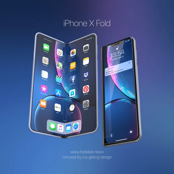 iPhone X Fold — этим смартфоном Apple может ответить на Samsung Galaxy Fold и Huawei Mate X