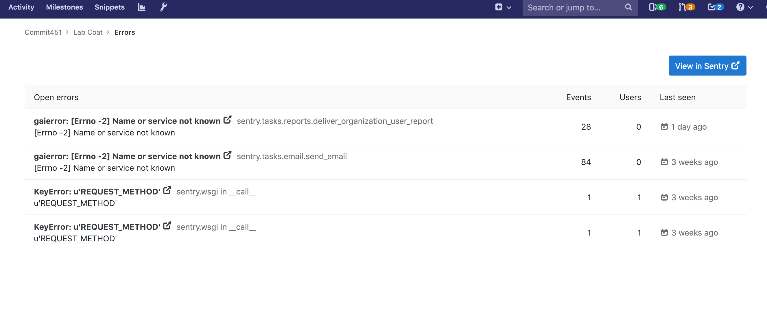 Вышел GitLab 11.8 с поддержкой JavaScript в SAST, подгрупп в Pages и функцией отслеживания ошибок - 3