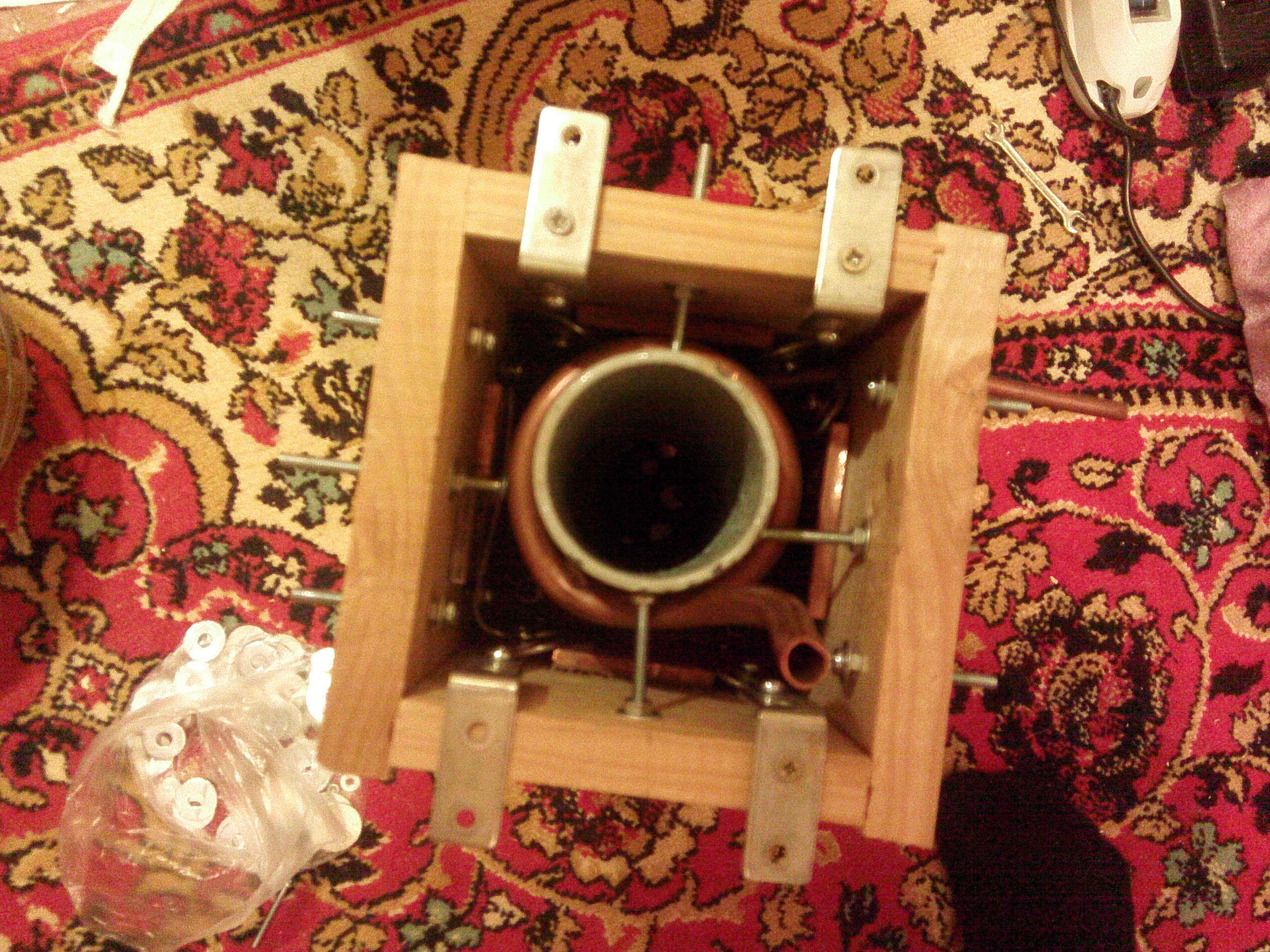 Самогонный аппарат — полный автомат. Часть 2. Сепаратор. Холодильник. Куб. Алгоритмы - 33 заливка алюминия.