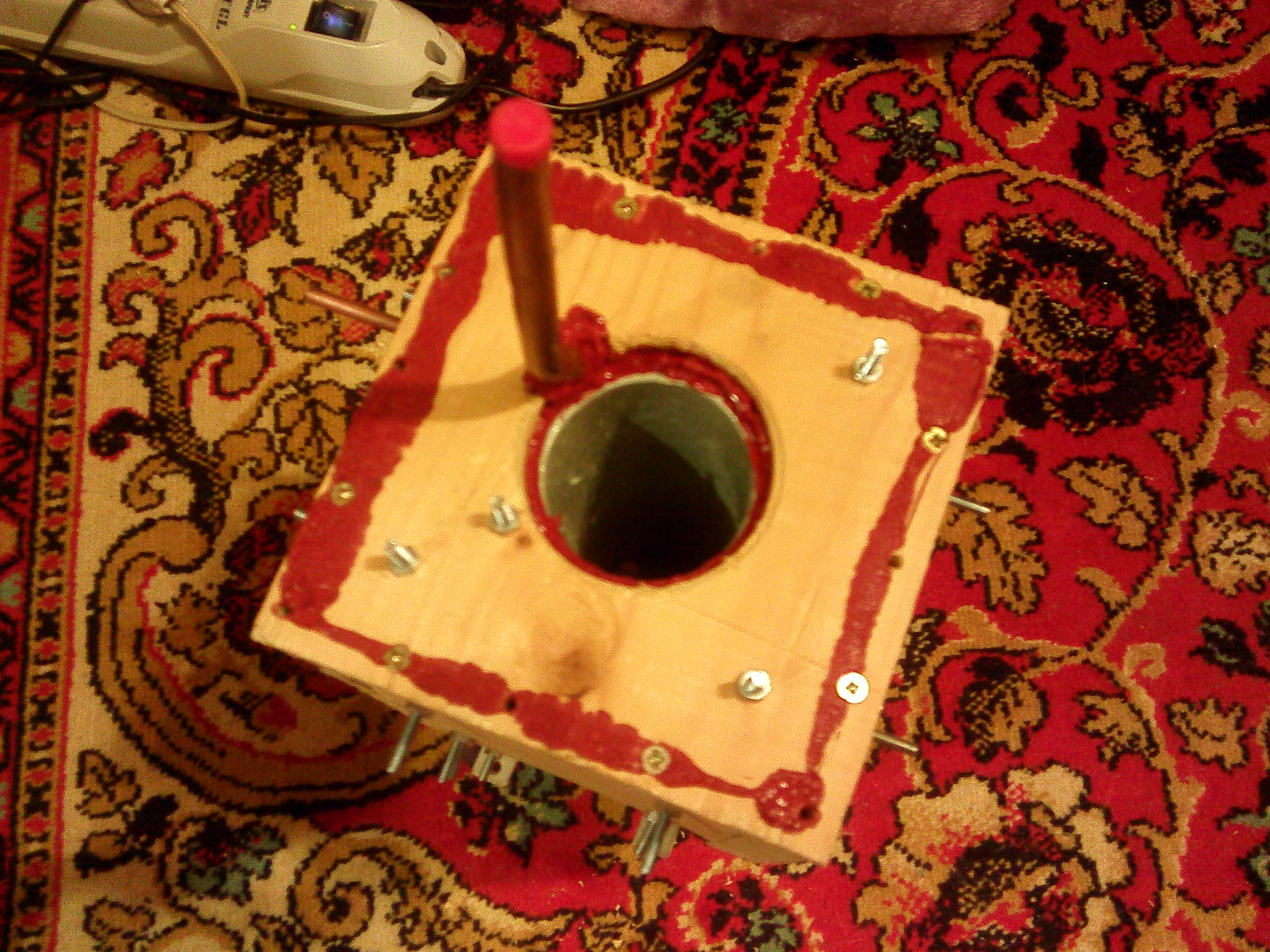 Самогонный аппарат — полный автомат. Часть 2. Сепаратор. Холодильник. Куб. Алгоритмы - 34 опалубка под холодильник.