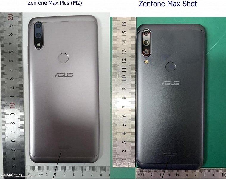 Двойная и тройная камеры: опубликованы изображения смартфонов Asus Zenfone Max Plus M2 и Zenfone Max Shot