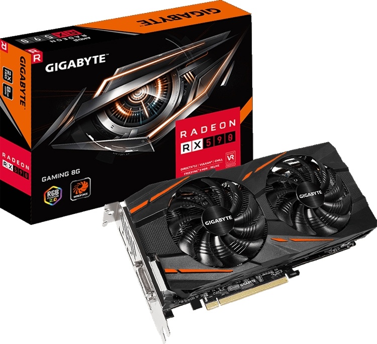 Видеокарта GIGABYTE Radeon RX 590 Gaming 8G получила подсветку RGB Fusion