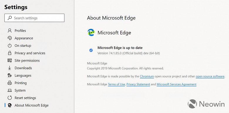 Галерея дня: Microsoft превращает браузер Edge в клон Google Chrome