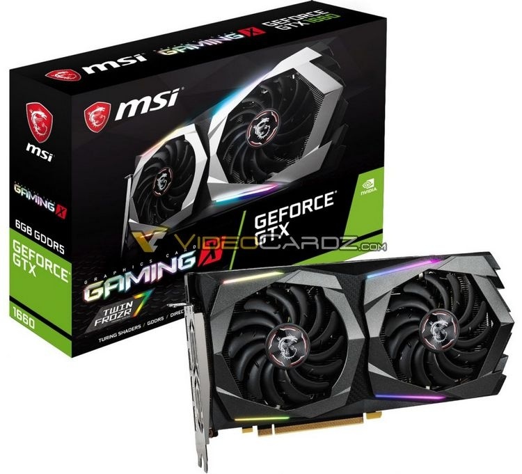 Изображения видеокарт GeForce GTX 1660 от MSI подтвердили использование в них памяти GDDR5