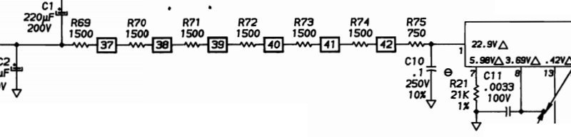 Переделка БП компьютера IBM 5150 модели А на 230 В - 5 Переделка БП компьютера IBM 5150 модели А на 230 В - 5