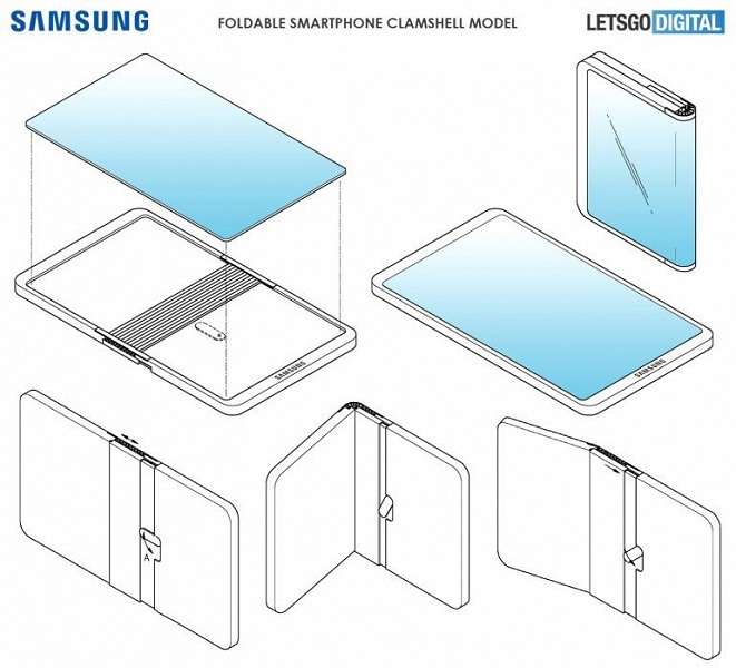 Складной смартфон экраном наружу. Как выглядит конкурент Huawei Mate X в исполнении Samsung