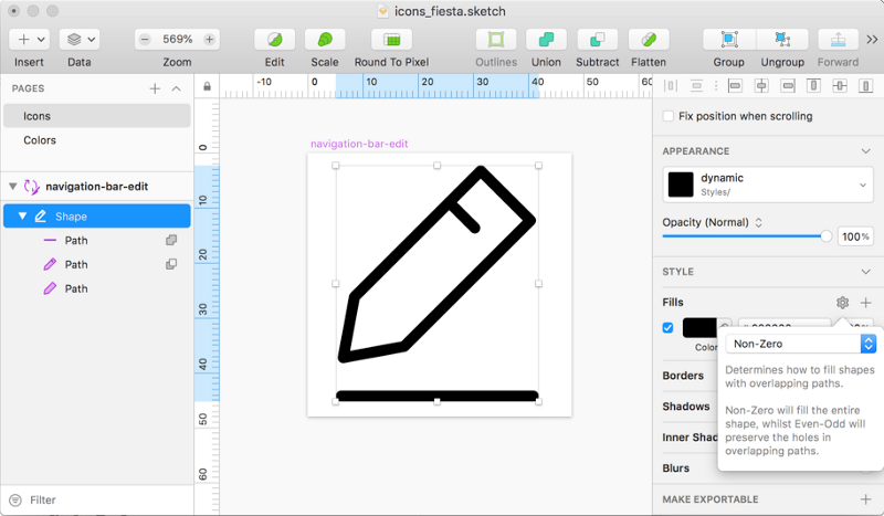 Sketch + Node.js: генерируем иконки для множества платформ и брендов. Часть 2 - 6